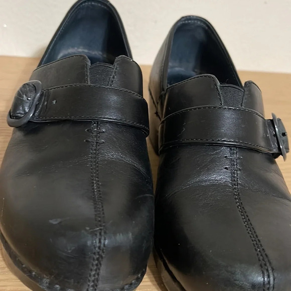Dansko Women's Western Clogs Sz 6 Black Leather Button Professional Work Shoes - Picture 9 of 16